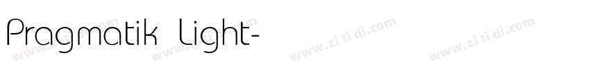 Pragmatik Light字体转换